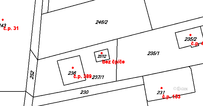 Bohumín 43989900 na parcele st. 237/2 v KÚ Záblatí u Bohumína, Katastrální mapa
