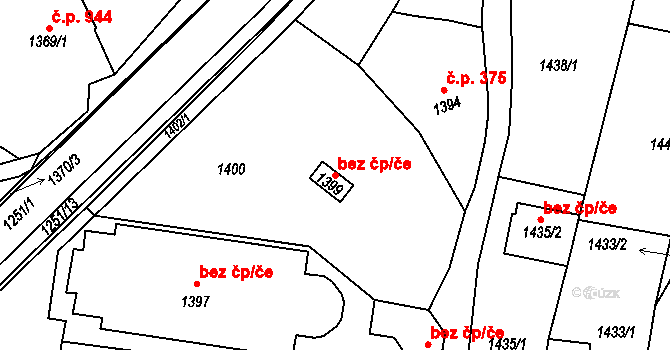 Klobouky u Brna 47206900 na parcele st. 1399 v KÚ Klobouky u Brna, Katastrální mapa
