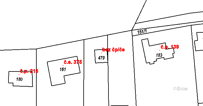 Petrov 147565901 na parcele st. 479 v KÚ Sázava u Petrova, Katastrální mapa