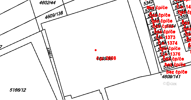 Královo Pole 2808, Brno na parcele st. 4609/95 v KÚ Královo Pole, Katastrální mapa