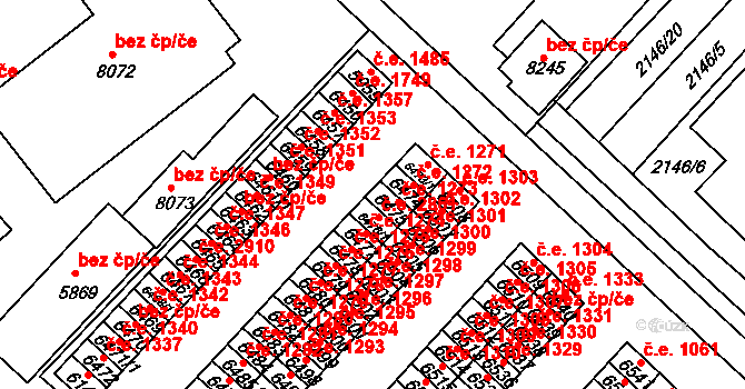 Hodonín 1273 na parcele st. 6475 v KÚ Hodonín, Katastrální mapa