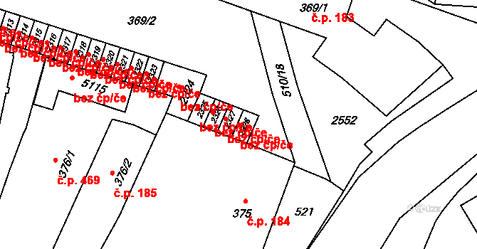 Hranice 38782901 na parcele st. 2328 v KÚ Hranice, Katastrální mapa
