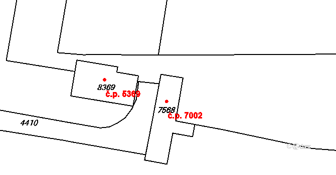 Zlín 41179901 na parcele st. 7568 v KÚ Zlín, Katastrální mapa