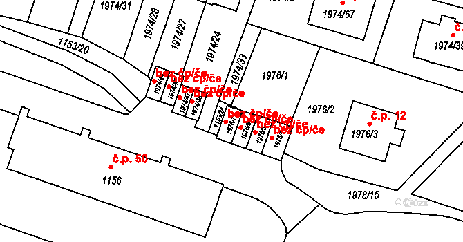 Vimperk 47909901 na parcele st. 1976/7 v KÚ Vimperk, Katastrální mapa