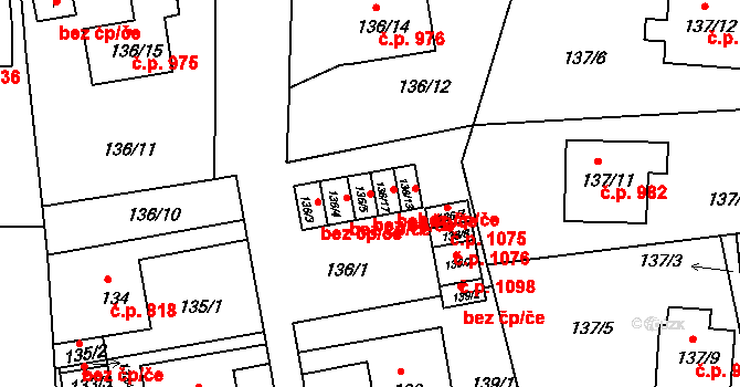 Ústí nad Labem 48276901 na parcele st. 136/5 v KÚ Klíše, Katastrální mapa