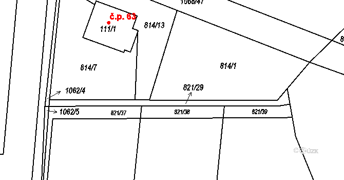 Objekt 98584901, Katastrální mapa