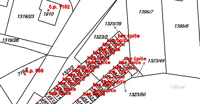 Polná 38686902 na parcele st. 1643 v KÚ Polná, Katastrální mapa