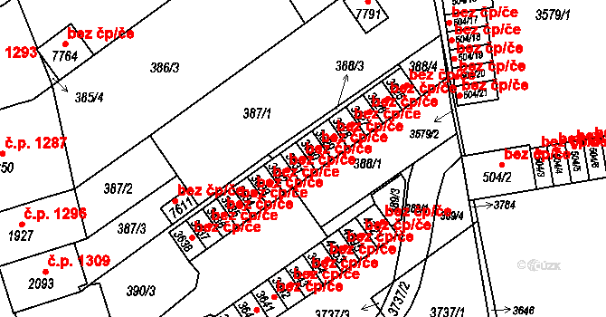 Kroměříž 42892902 na parcele st. 3631 v KÚ Kroměříž, Katastrální mapa