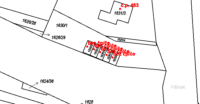 Jilemnice 44321902 na parcele st. 1630/4 v KÚ Jilemnice, Katastrální mapa