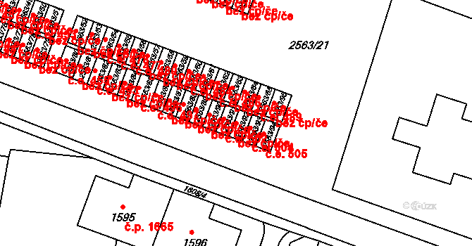 Litoměřice 47602902 na parcele st. 2563/92 v KÚ Litoměřice, Katastrální mapa