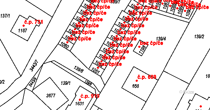 Rtyně v Podkrkonoší 49112902 na parcele st. 1053 v KÚ Rtyně v Podkrkonoší, Katastrální mapa