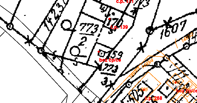 Šebetov 49934902 na parcele st. 159 v KÚ Šebetov, Katastrální mapa