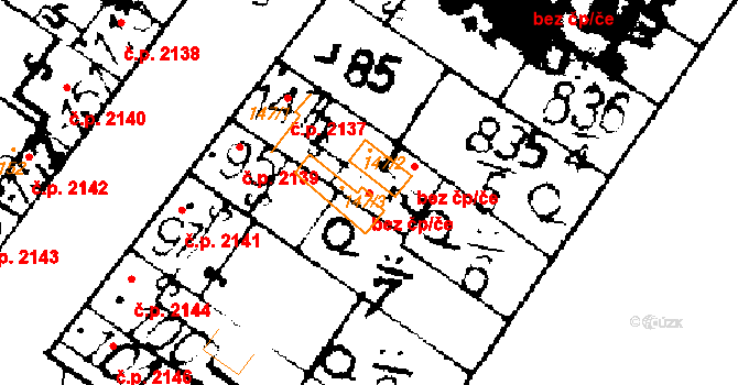 Roudnice nad Labem 95288902 na parcele st. 147/3 v KÚ Podlusky, Katastrální mapa