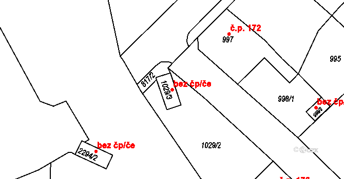 Týniště nad Orlicí 41940903 na parcele st. 1029/3 v KÚ Týniště nad Orlicí, Katastrální mapa