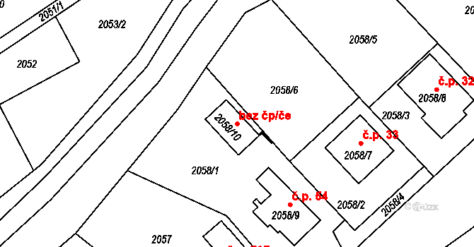 Rychnov nad Kněžnou 44260903 na parcele st. 2058/10 v KÚ Rychnov nad Kněžnou, Katastrální mapa