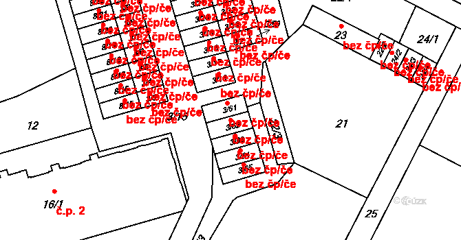 Třinec 46586903 na parcele st. 3/62 v KÚ Dolní Líštná, Katastrální mapa