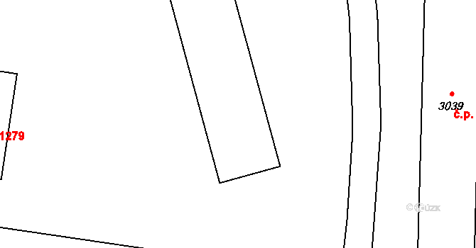 Hlinsko 1283,1284,1285,1286, na parcele st. 2221 v KÚ Hlinsko v Čechách, Katastrální mapa