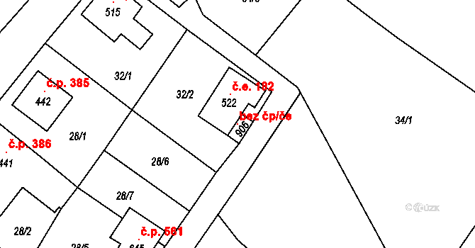 Stříbrná 101384904 na parcele st. 906 v KÚ Stříbrná, Katastrální mapa