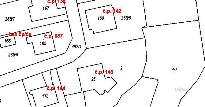 Objekt 121258904, Katastrální mapa