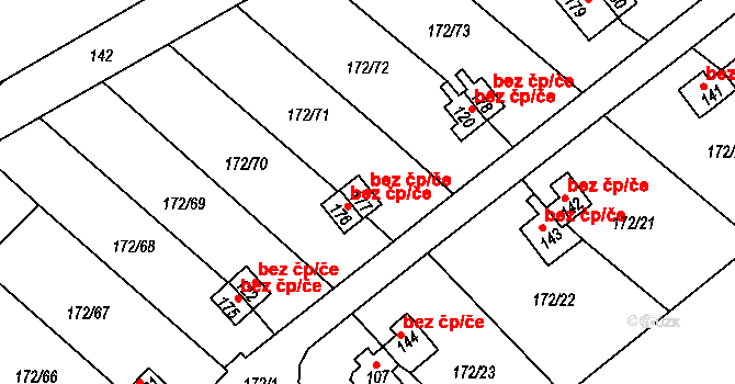 Obrnice 38008904 na parcele st. 177 v KÚ České Zlatníky, Katastrální mapa