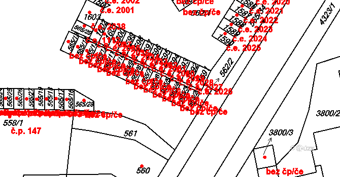 Teplice 39160904 na parcele st. 565/4 v KÚ Teplice-Řetenice, Katastrální mapa