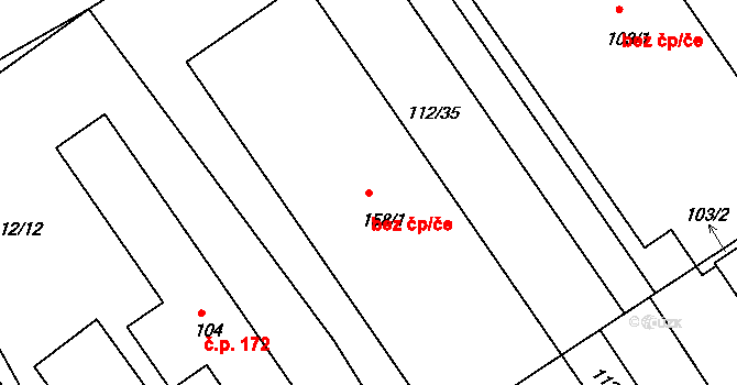 Letkov 39976904 na parcele st. 158/1 v KÚ Letkov, Katastrální mapa