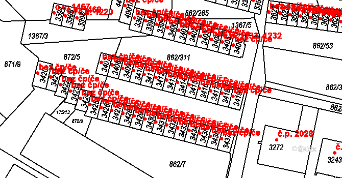 Blansko 1251, Katastrální mapa