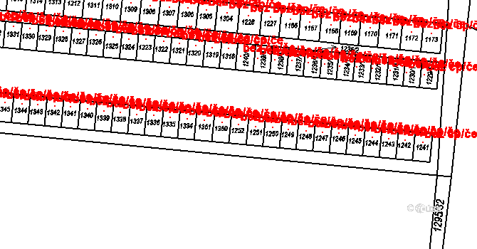 Králíky 45492905 na parcele st. 1252 v KÚ Králíky, Katastrální mapa