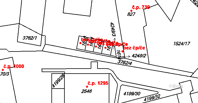 Dobřany 47847905 na parcele st. 1612 v KÚ Dobřany, Katastrální mapa