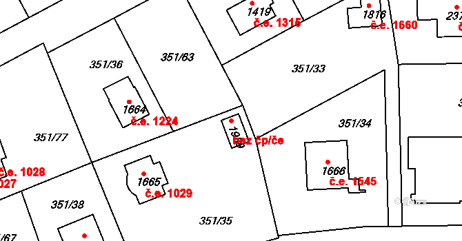 Hradištko 39582906 na parcele st. 1989 v KÚ Hradištko pod Medníkem, Katastrální mapa