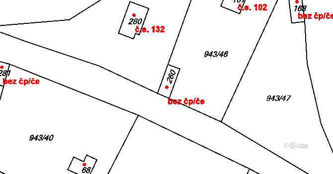 Sudoměřice u Bechyně 40935906 na parcele st. 260 v KÚ Bežerovice, Katastrální mapa