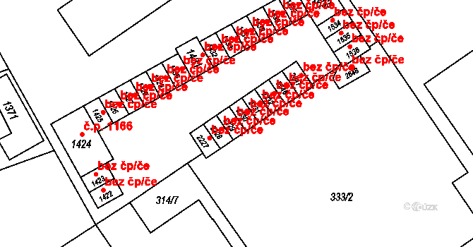 Ostrava 43857906 na parcele st. 2229 v KÚ Přívoz, Katastrální mapa