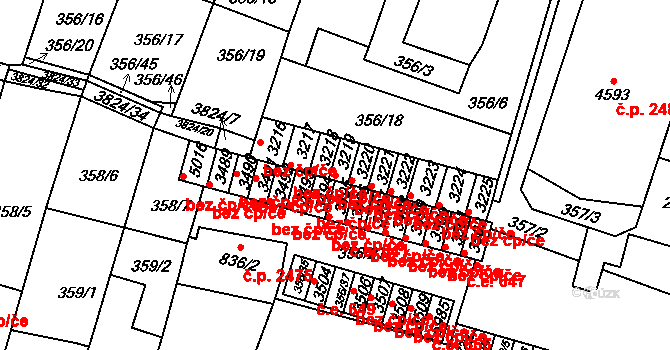 Rakovník 44430906 na parcele st. 3219 v KÚ Rakovník, Katastrální mapa