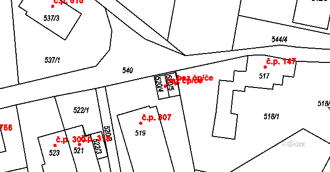 Rudolfov 47983906 na parcele st. 520/4 v KÚ Rudolfov u Českých Budějovic, Katastrální mapa