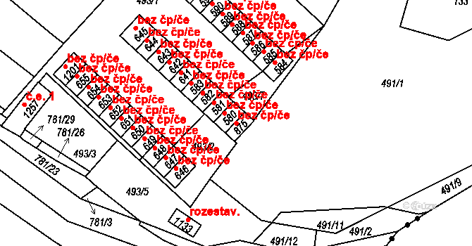 Chotěšov 39978907 na parcele st. 875 v KÚ Chotěšov, Katastrální mapa