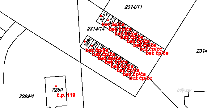 Kolín 46090908 na parcele st. 3277 v KÚ Štítary u Kolína, Katastrální mapa