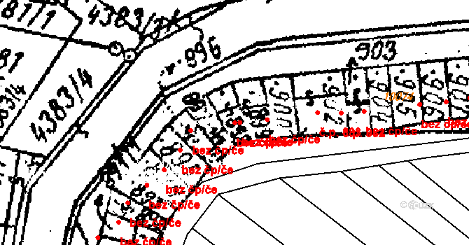 Kobylí 46628908 na parcele st. 898 v KÚ Kobylí na Moravě, Katastrální mapa