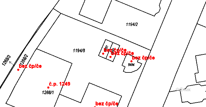 Šumperk 49307908 na parcele st. 5481 v KÚ Šumperk, Katastrální mapa