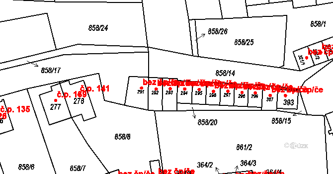 Mladkov 39439909 na parcele st. 293 v KÚ Mladkov, Katastrální mapa
