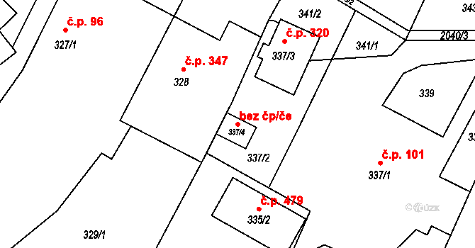 Ostrava 42042909 na parcele st. 337/4 v KÚ Koblov, Katastrální mapa