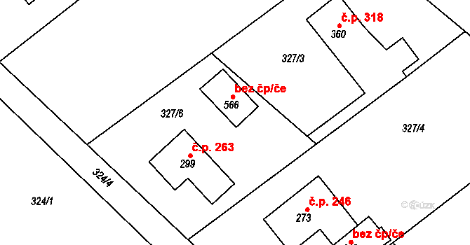Lichnov 38944910 na parcele st. 566 v KÚ Lichnov u Nového Jičína, Katastrální mapa