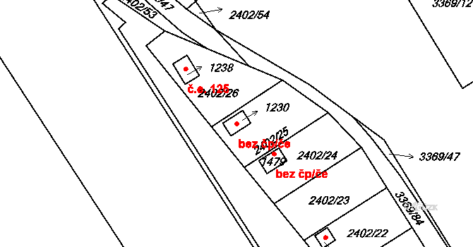 Zliv 46957910 na parcele st. 1230 v KÚ Zliv u Českých Budějovic, Katastrální mapa
