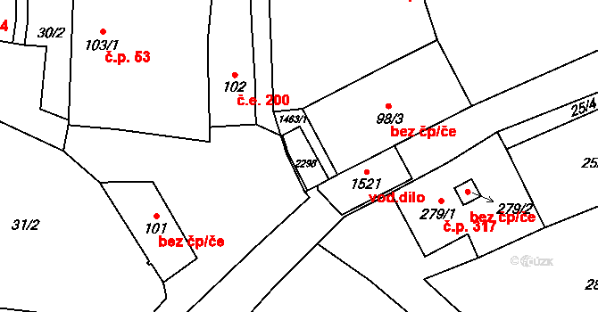 Vranov nad Dyjí 420 na parcele st. 820 v KÚ Vranov nad Dyjí, Katastrální mapa