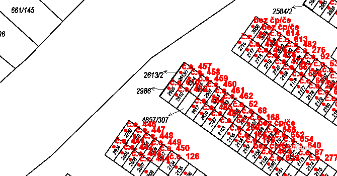 Veselí nad Moravou 610 na parcele st. 2985 v KÚ Veselí-Předměstí, Katastrální mapa