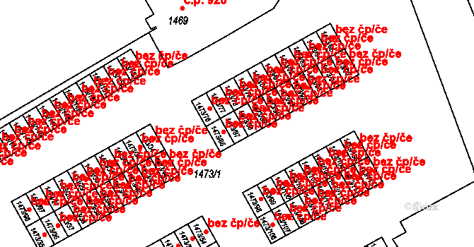 Šluknov 39186911 na parcele st. 1473/87 v KÚ Šluknov, Katastrální mapa