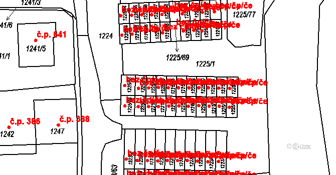 Suchdol nad Lužnicí 40979911 na parcele st. 1225/16 v KÚ Suchdol nad Lužnicí, Katastrální mapa