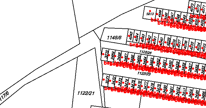 Rožnov pod Radhoštěm 41254911 na parcele st. 3070 v KÚ Rožnov pod Radhoštěm, Katastrální mapa