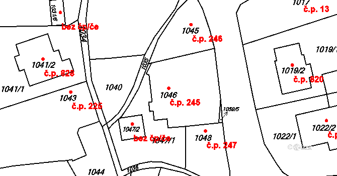 Štěpánkovice 245, Katastrální mapa