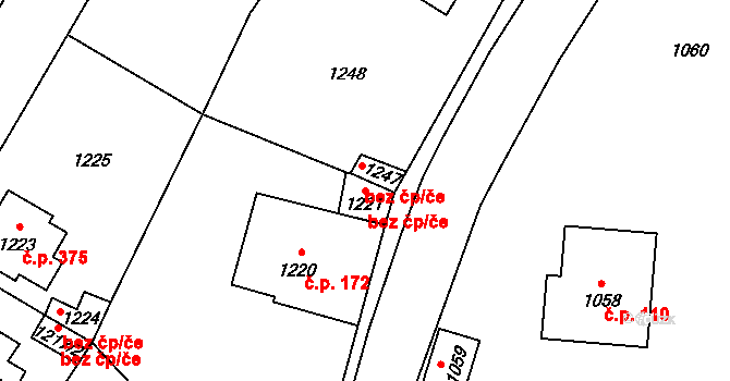 Řevnice 45724911 na parcele st. 1221 v KÚ Řevnice, Katastrální mapa