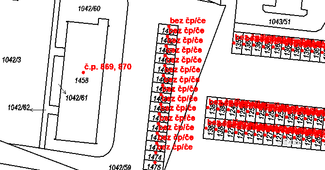 Vodňany 47162911 na parcele st. 1467 v KÚ Vodňany, Katastrální mapa